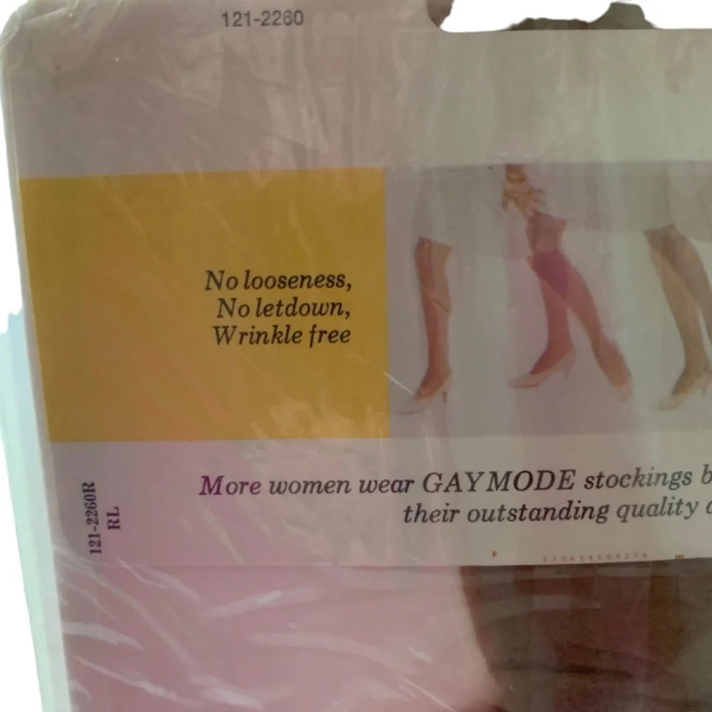 JC Penney Gaymode Cantrece II Stretch Garter Stockings Beige Glo Size B 3 Pack